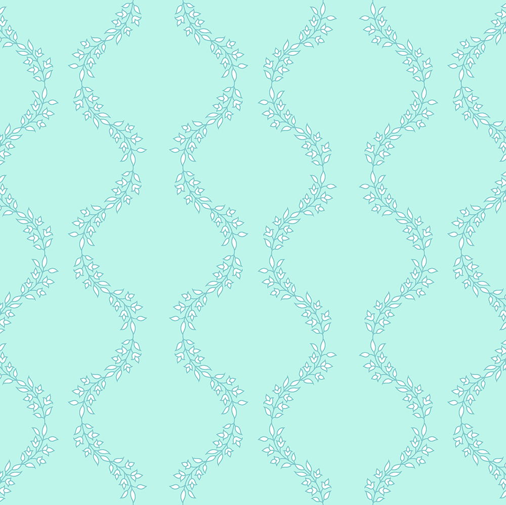 Botanical Leaf Trellis Repeat Print