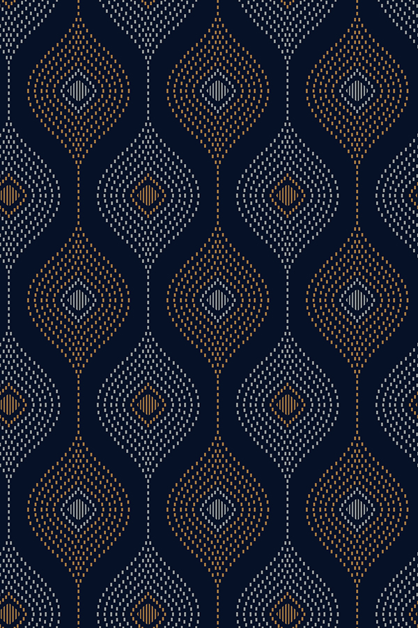 Luxury Diamond Geometric Repeat Print
