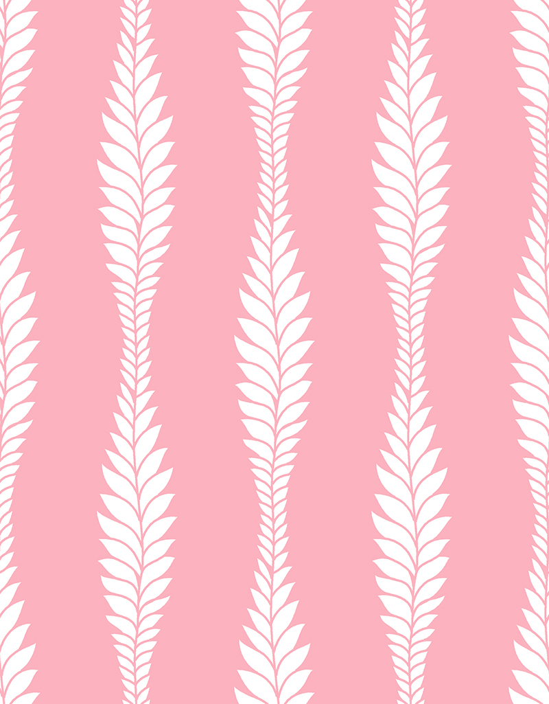 Vertical Botanical Stripe Print