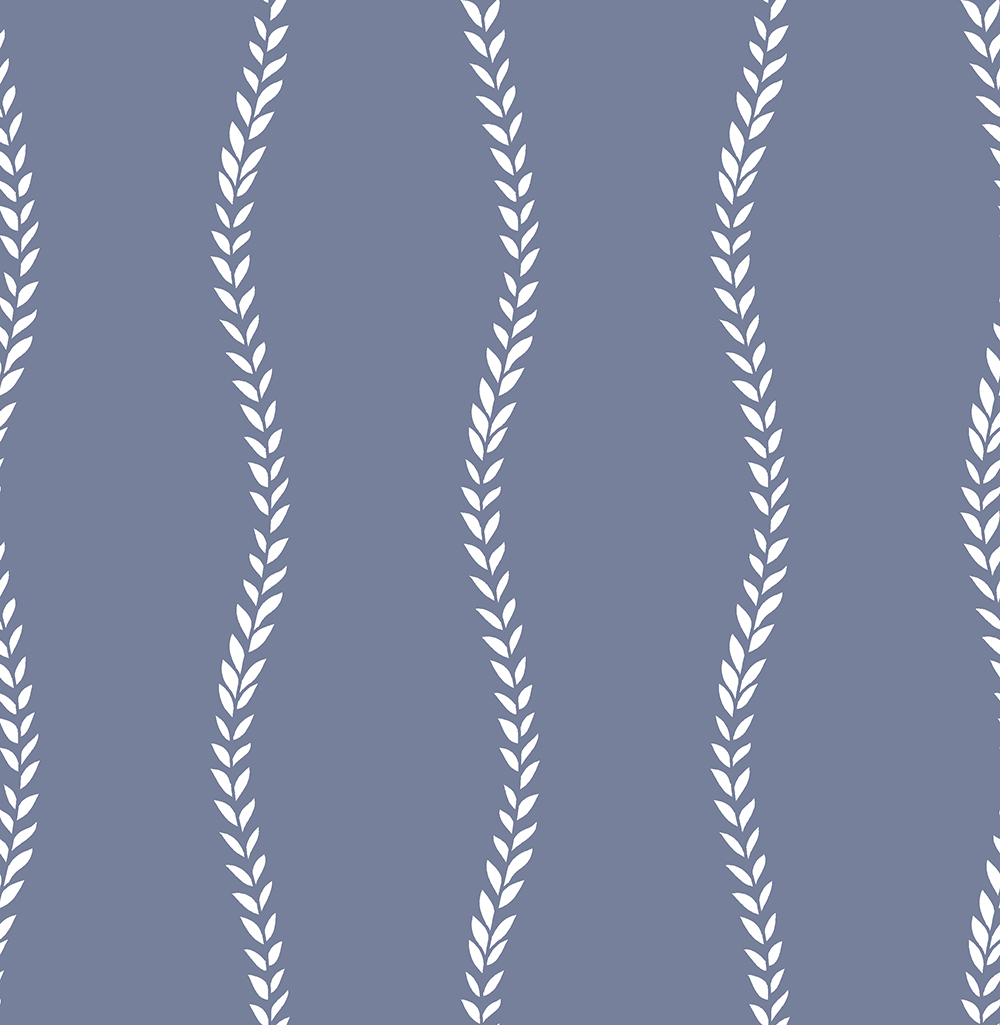 Vertical Botanical Stripe Print