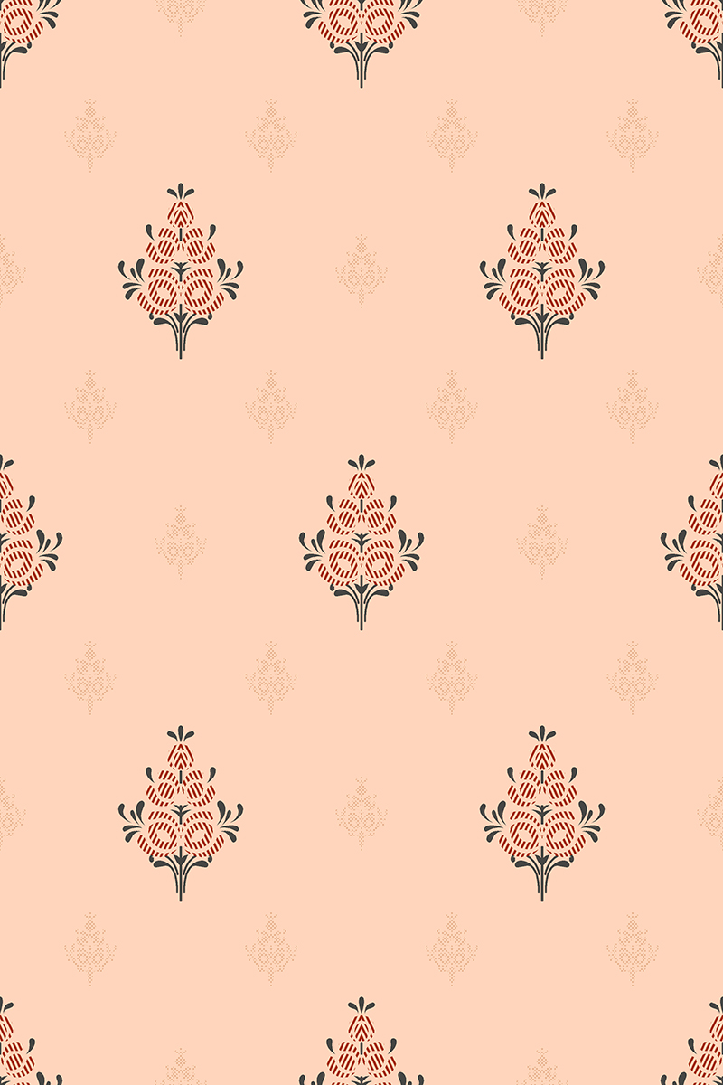 Traditional Floral Motif Print