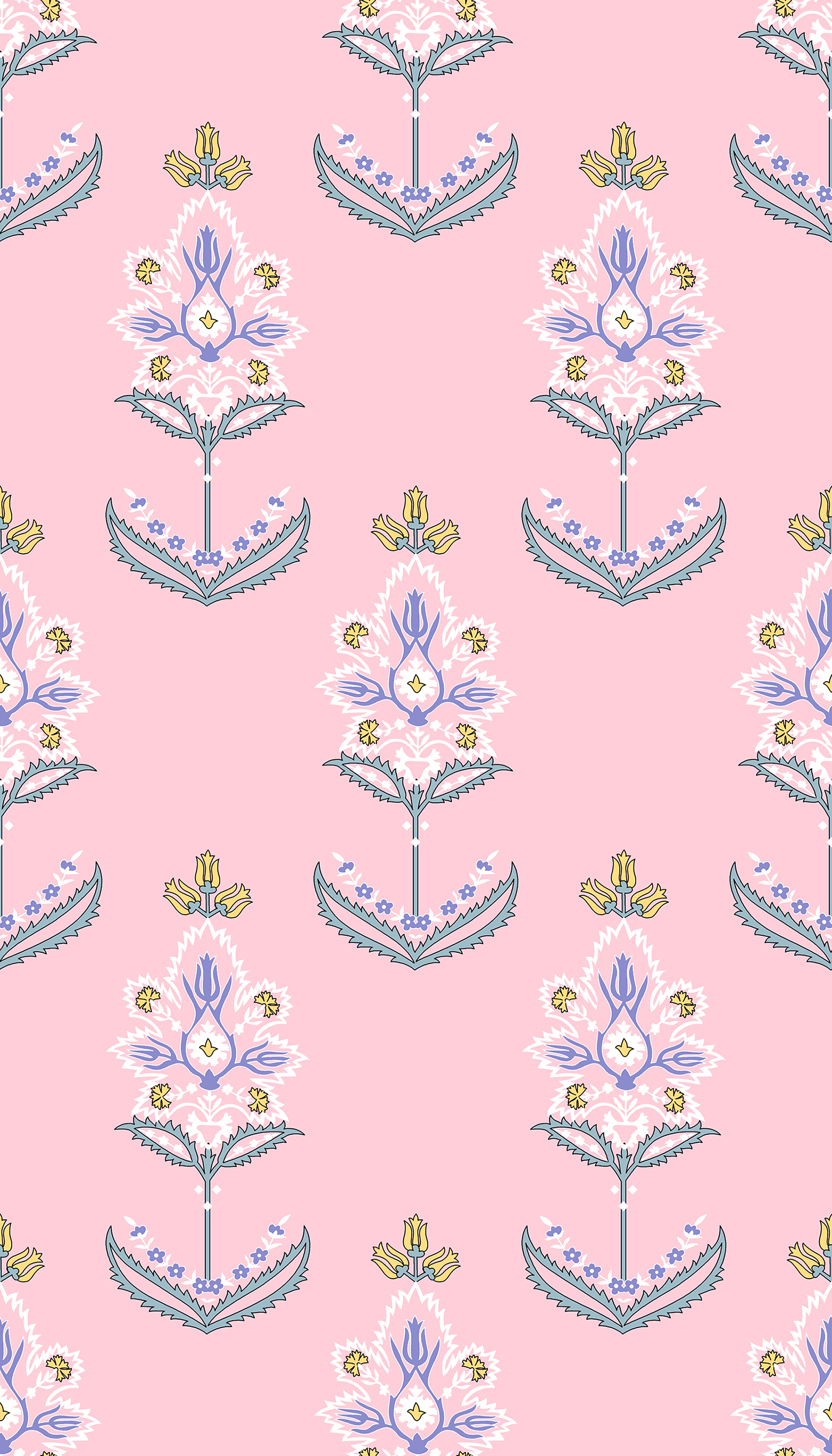 Symmetrical Floral  Print