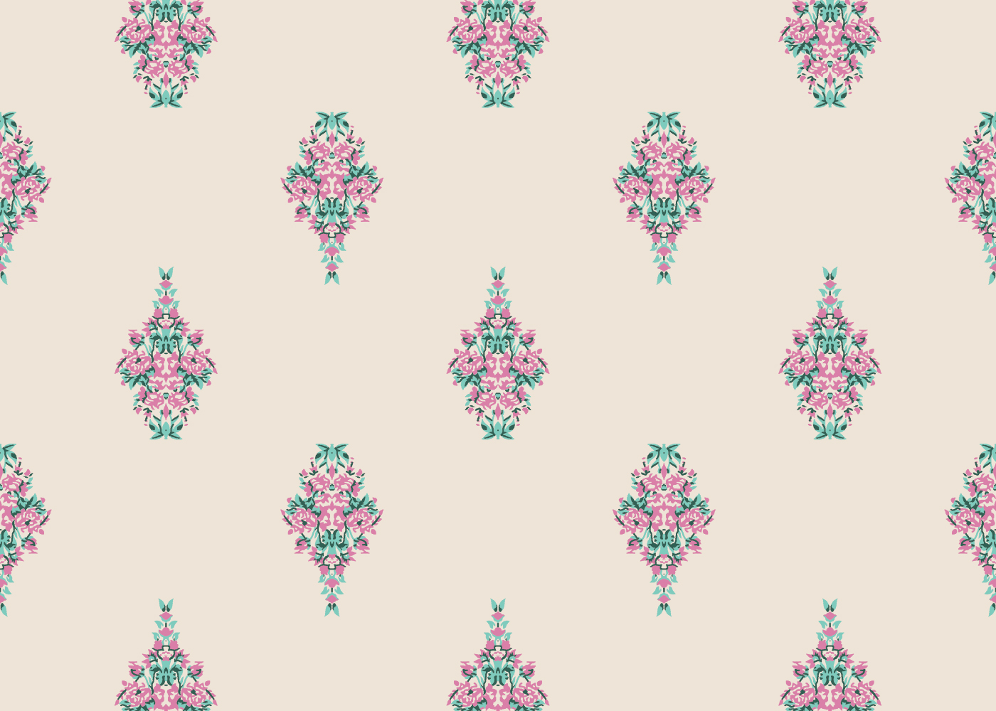 Pastel Mughal Motif