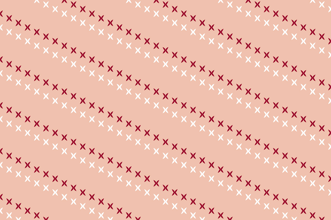 Minimal Diamond Cross Weave Print