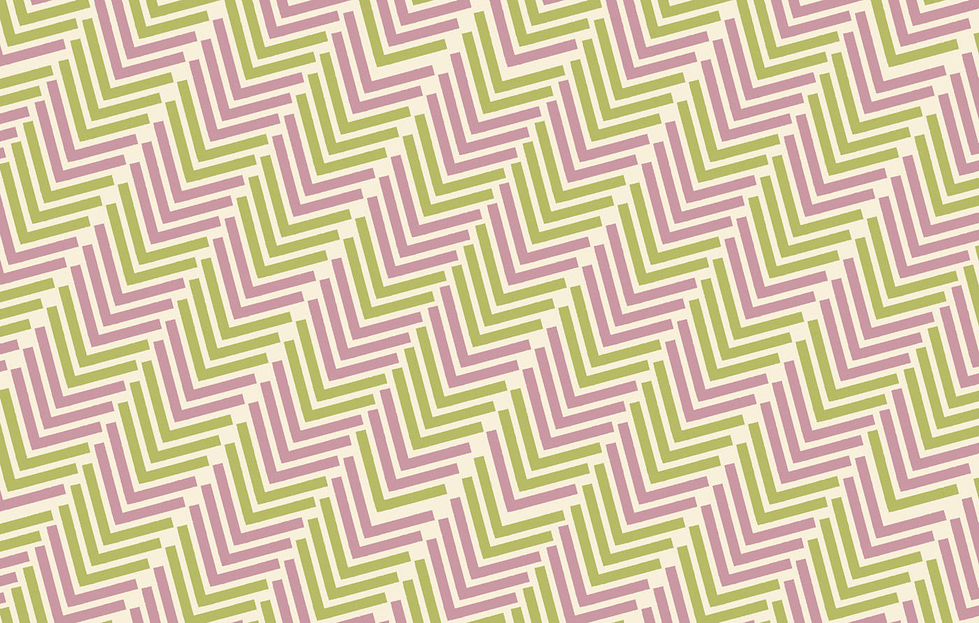 Pastel Geometric Chevron Fusion Print