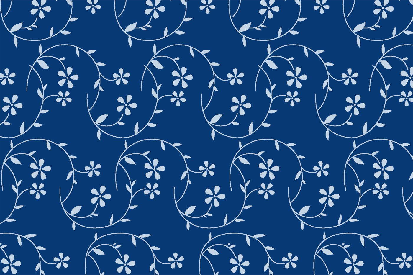 Soft Blue Vine Repeat