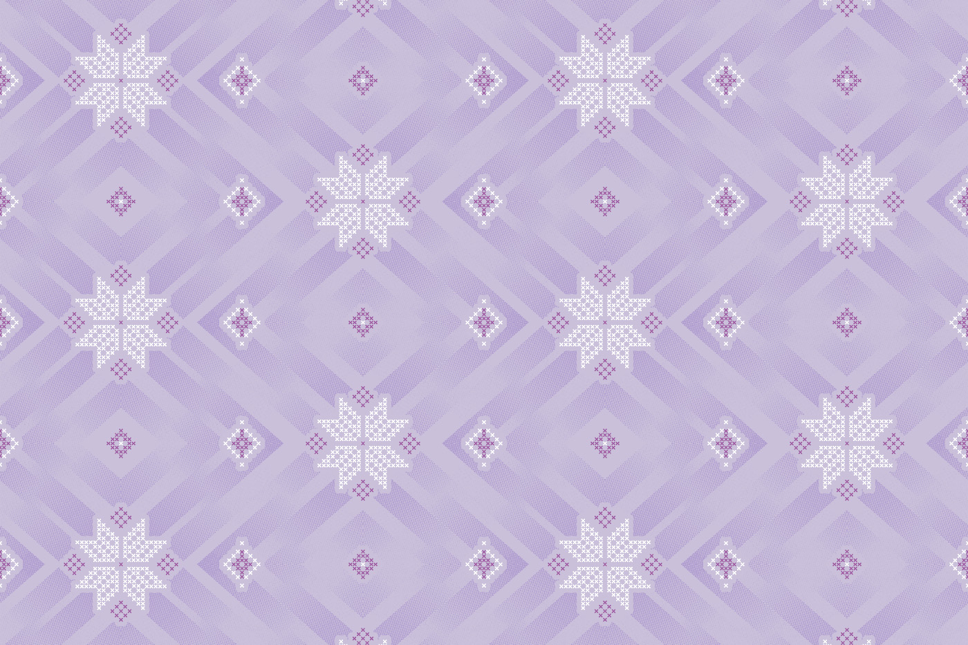 Geometric Diamond Butti Print