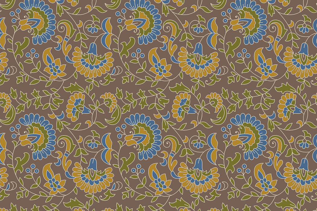 Bold Floral Vine Heritage Print