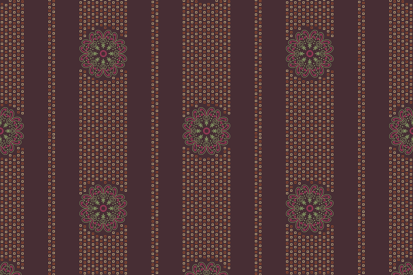 Mandala Stripe Ethnic Repeat