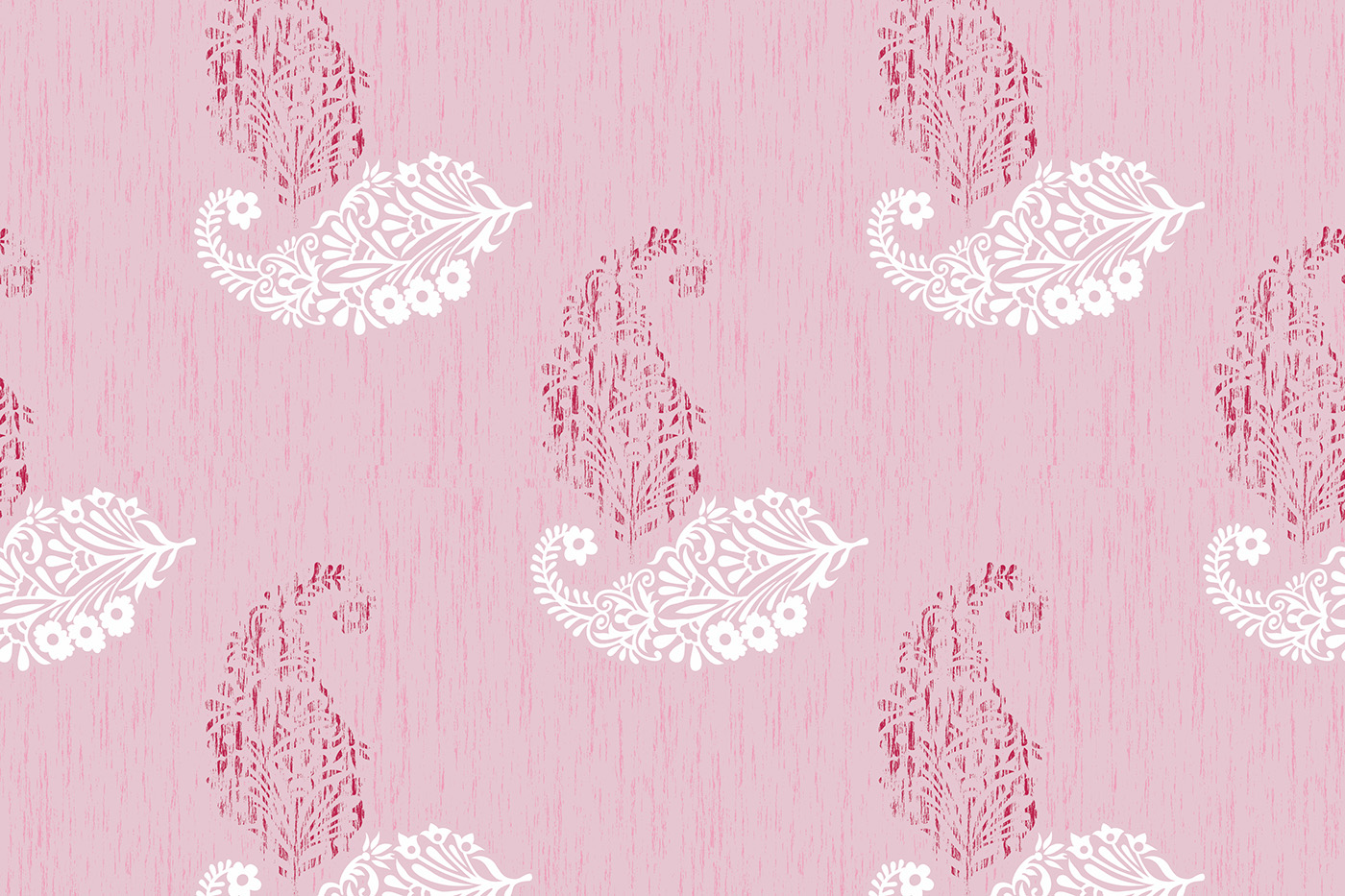 Textured Paisley Buta Repeat