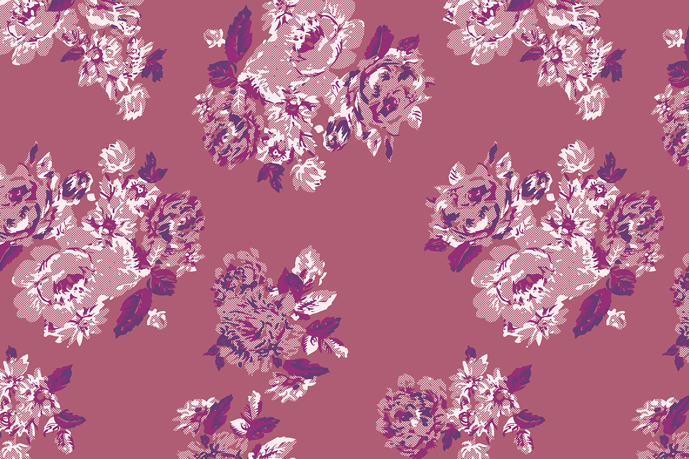 Bold Floral Cluster Repeat