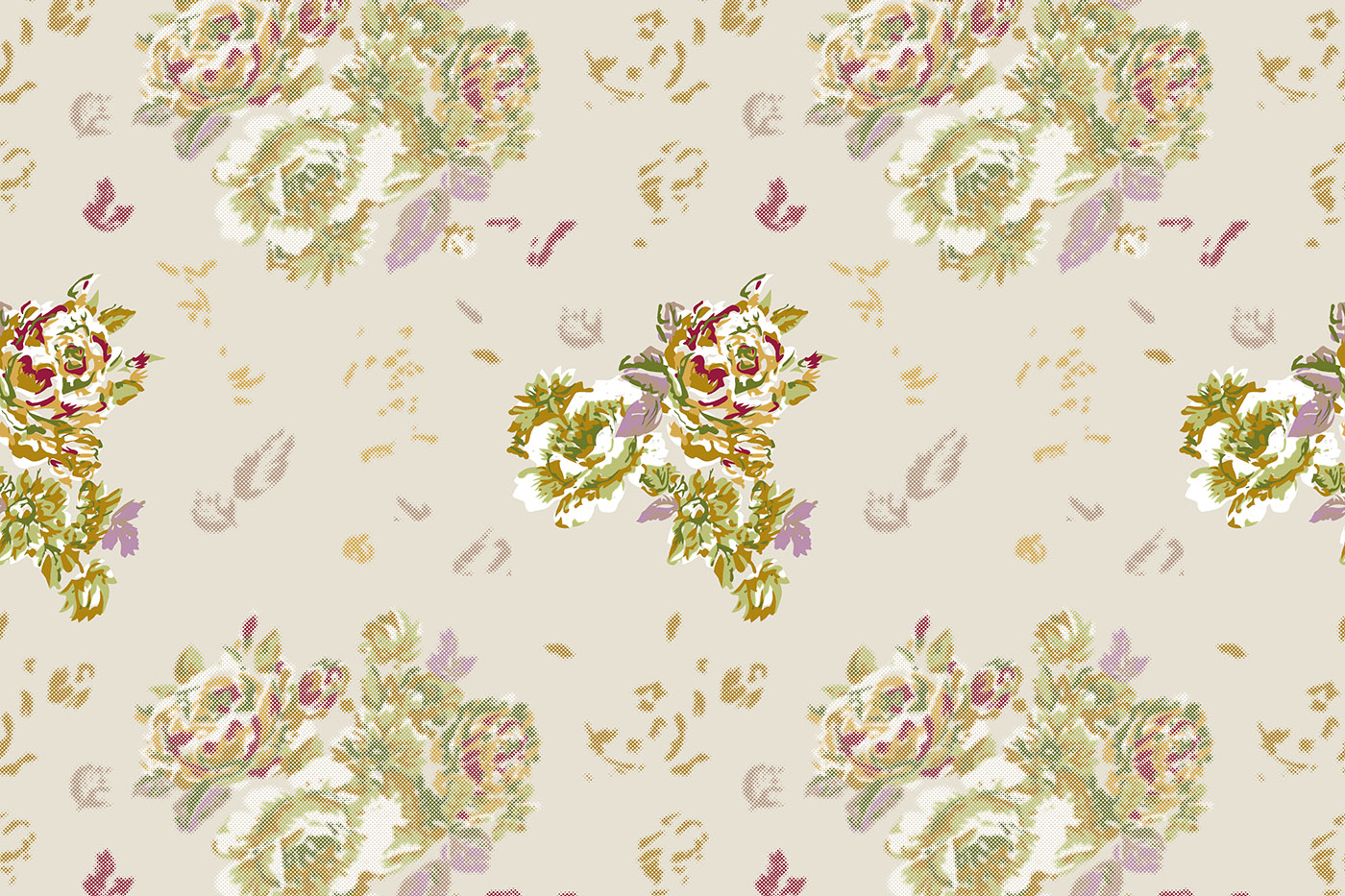 Bold Floral Cluster Repeat