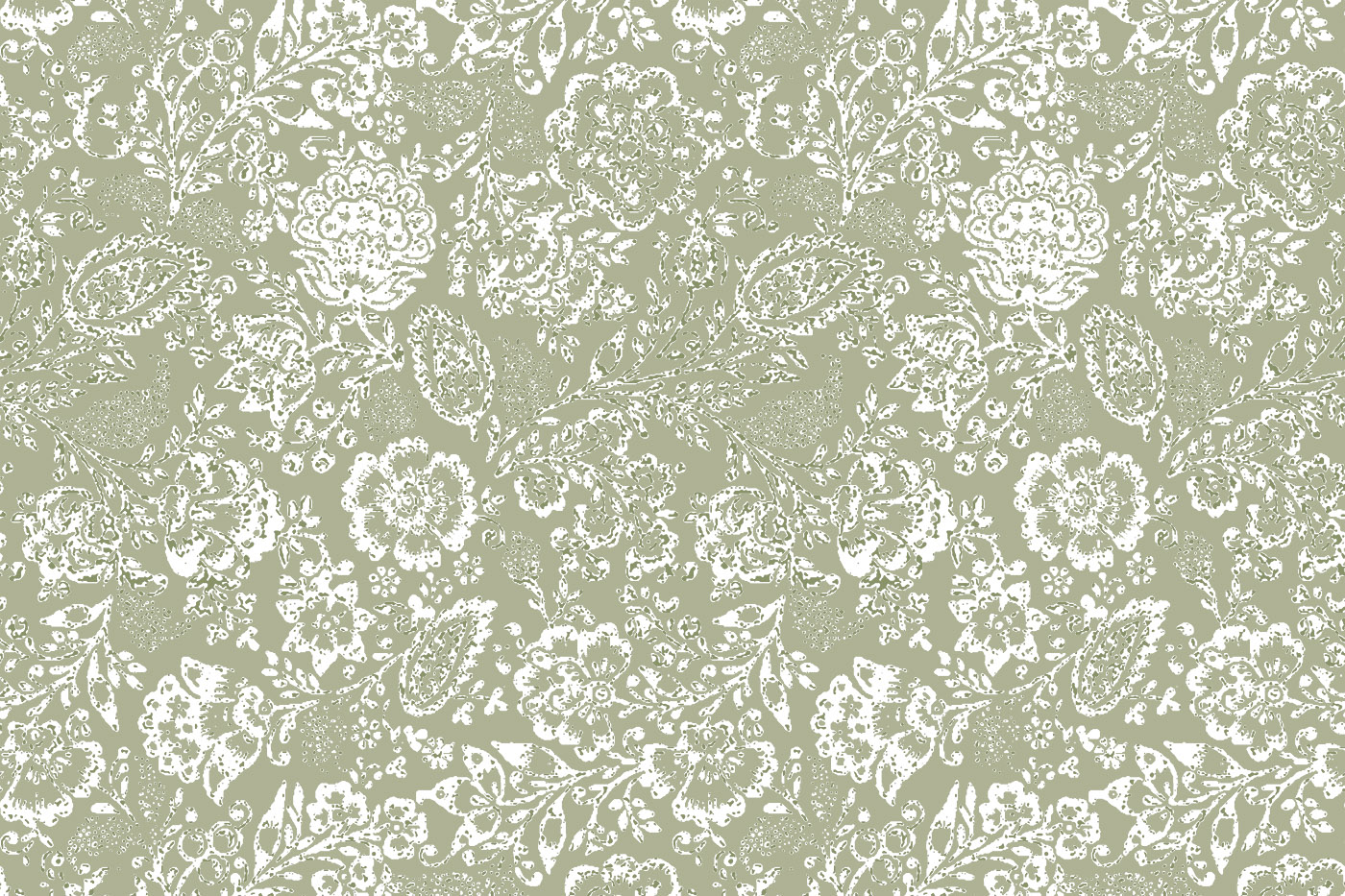 Vintage Floral Jaal Repeat