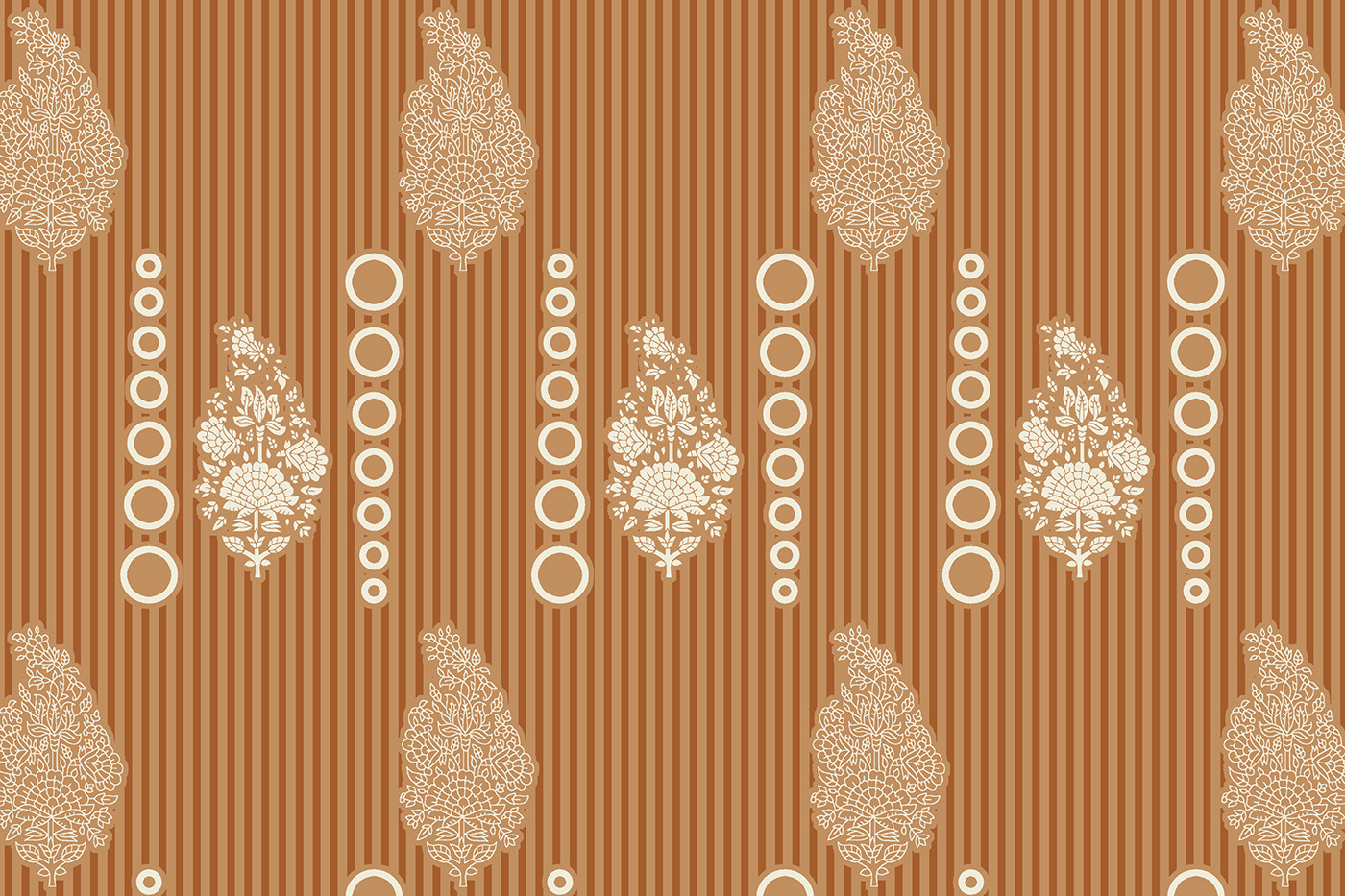 Ethnic Stripe Buta Layout