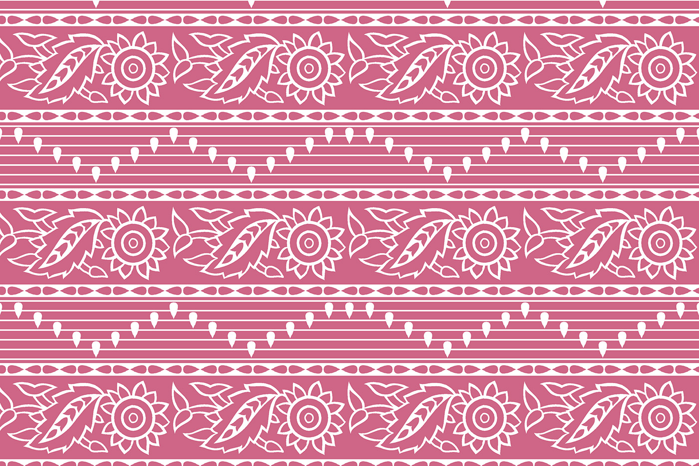 Traditional Border Heavy Ethnic Layout