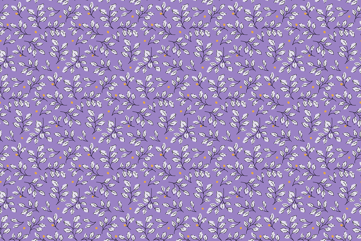 Minimal Leaf Butti Seamless Pattern