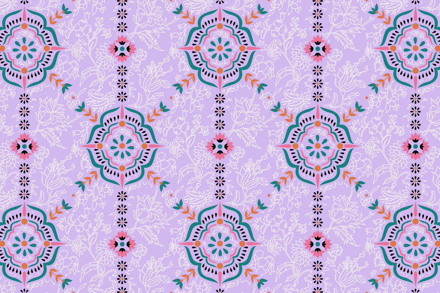 Mandala Panel Seamless Textile Pattern