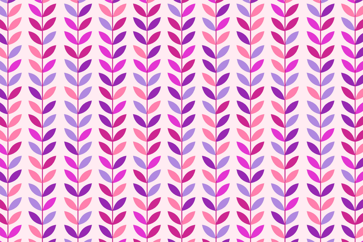 Vertical Leaf Seamless Textile Pattern