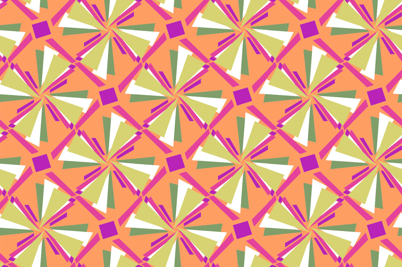 Geometric Star Seamless Textile Pattern