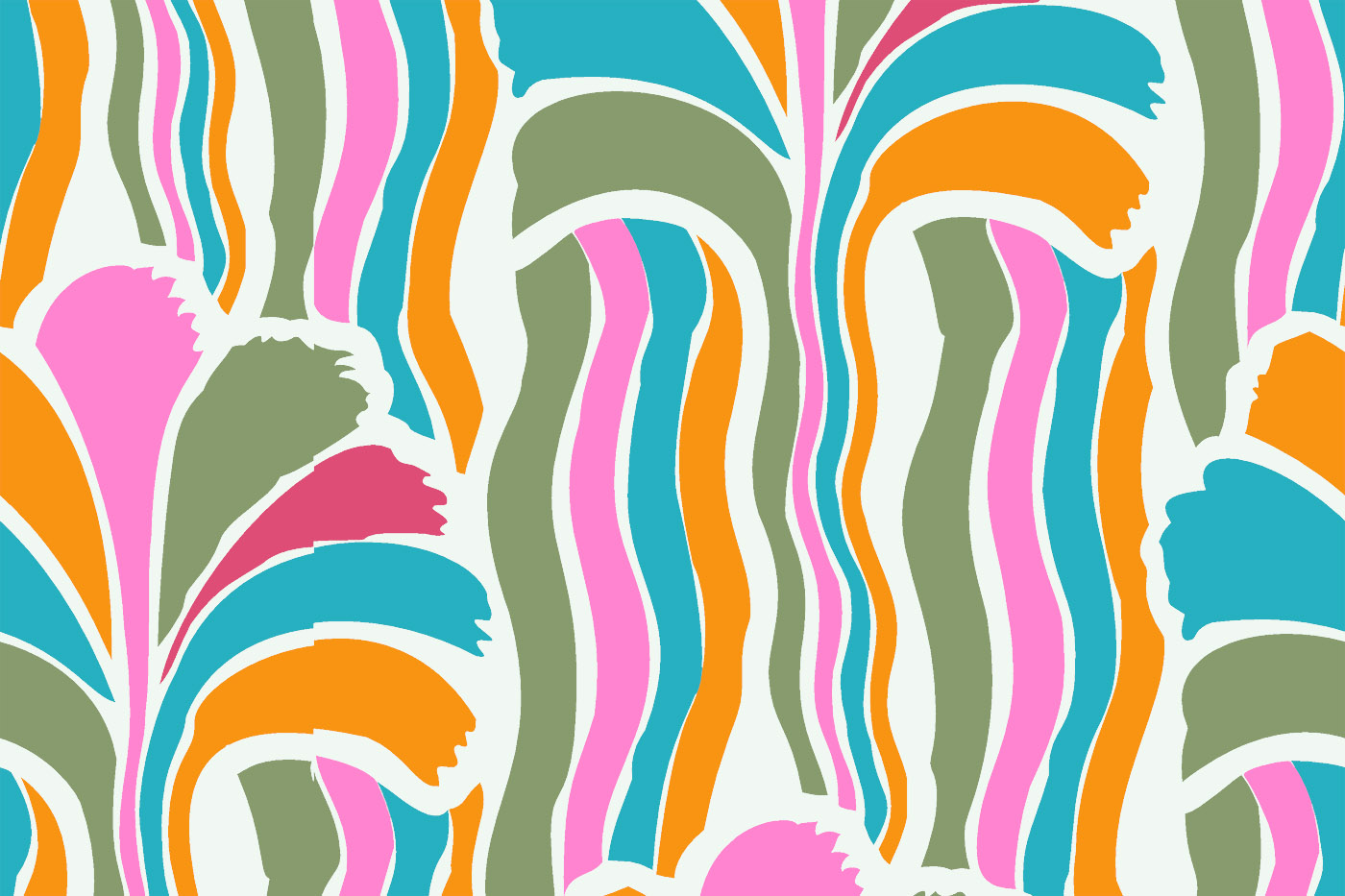 Abstract Brush Stroke Seamless Textile Pattern