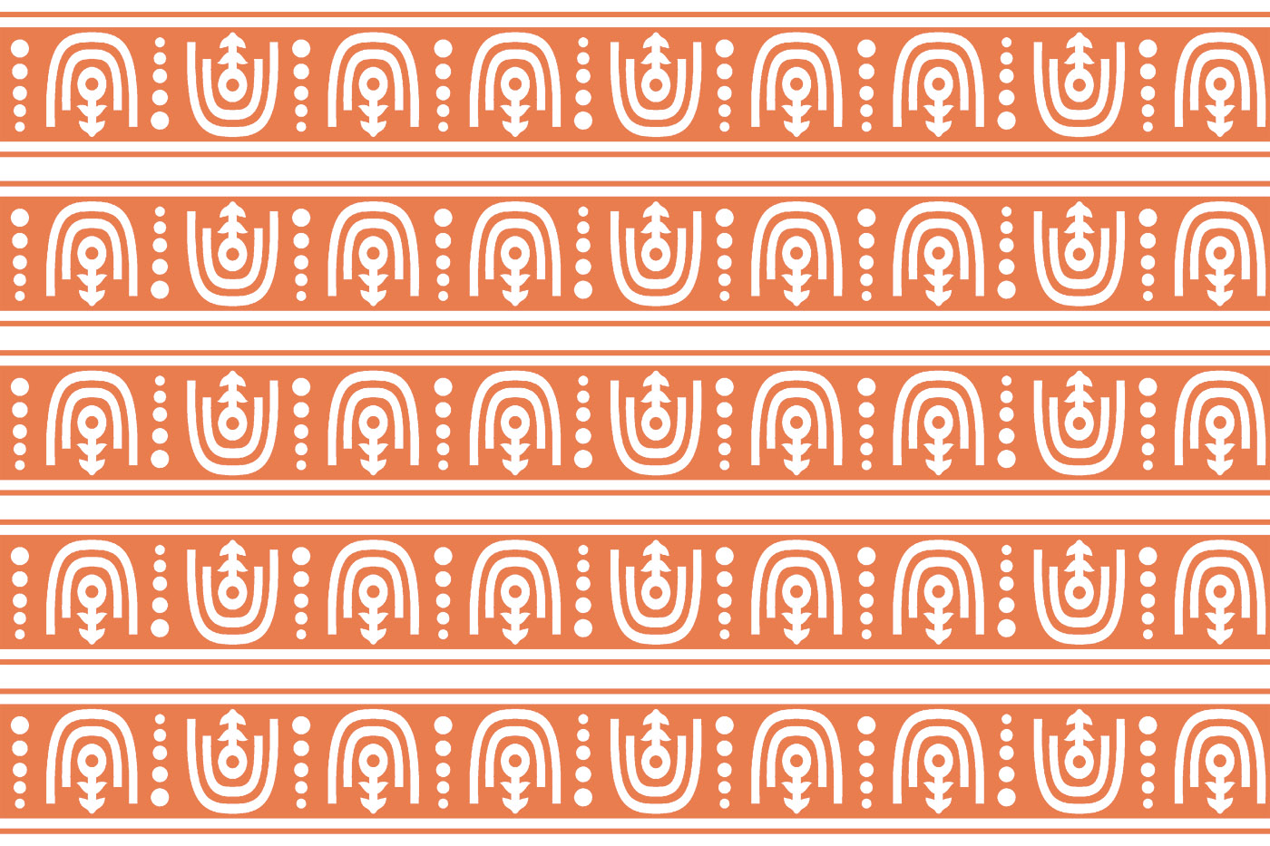 Traditional Floral Border Textile Pattern