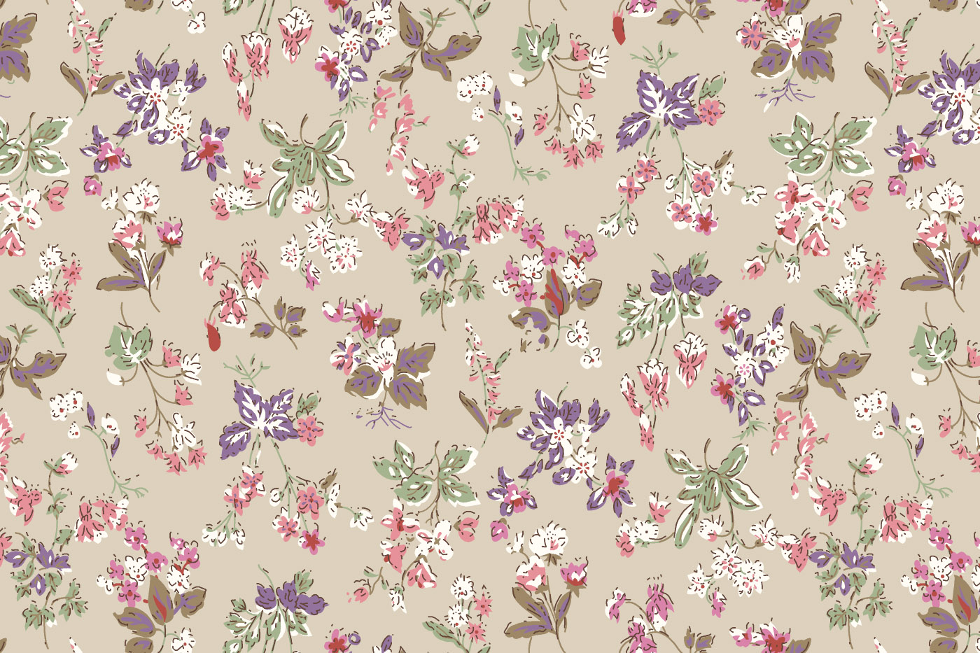 Vintage Pastel Chintz