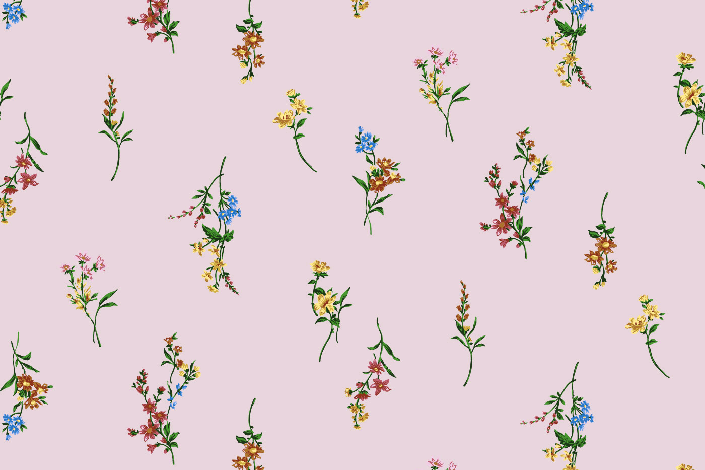 Small Floral Butti Seamless Textile Pattern