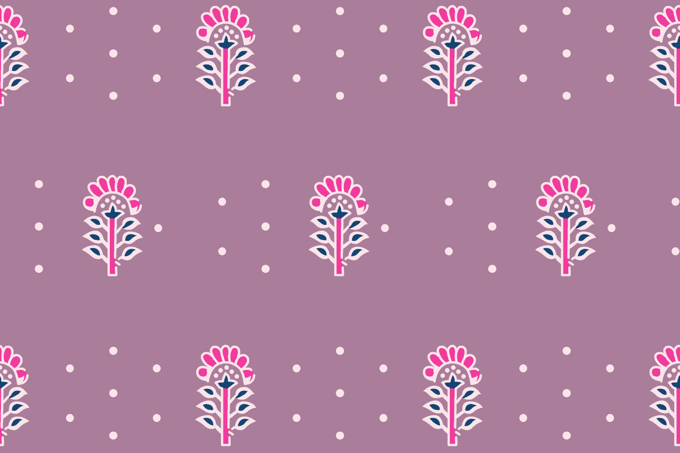 Bagru Butta Seamless Textile Pattern