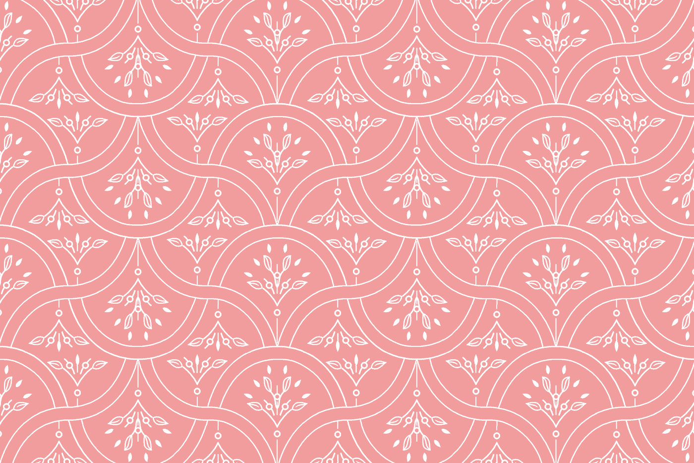 Jaipuri Geometric Floral Seamless Textile Pattern
