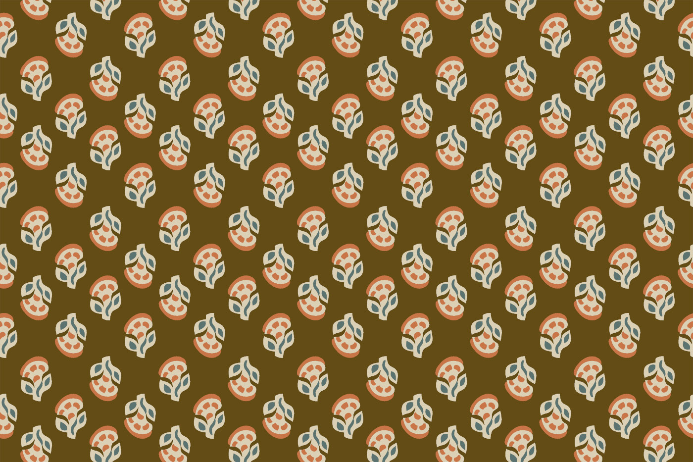 Bagru Butti Seamless Textile Pattern
