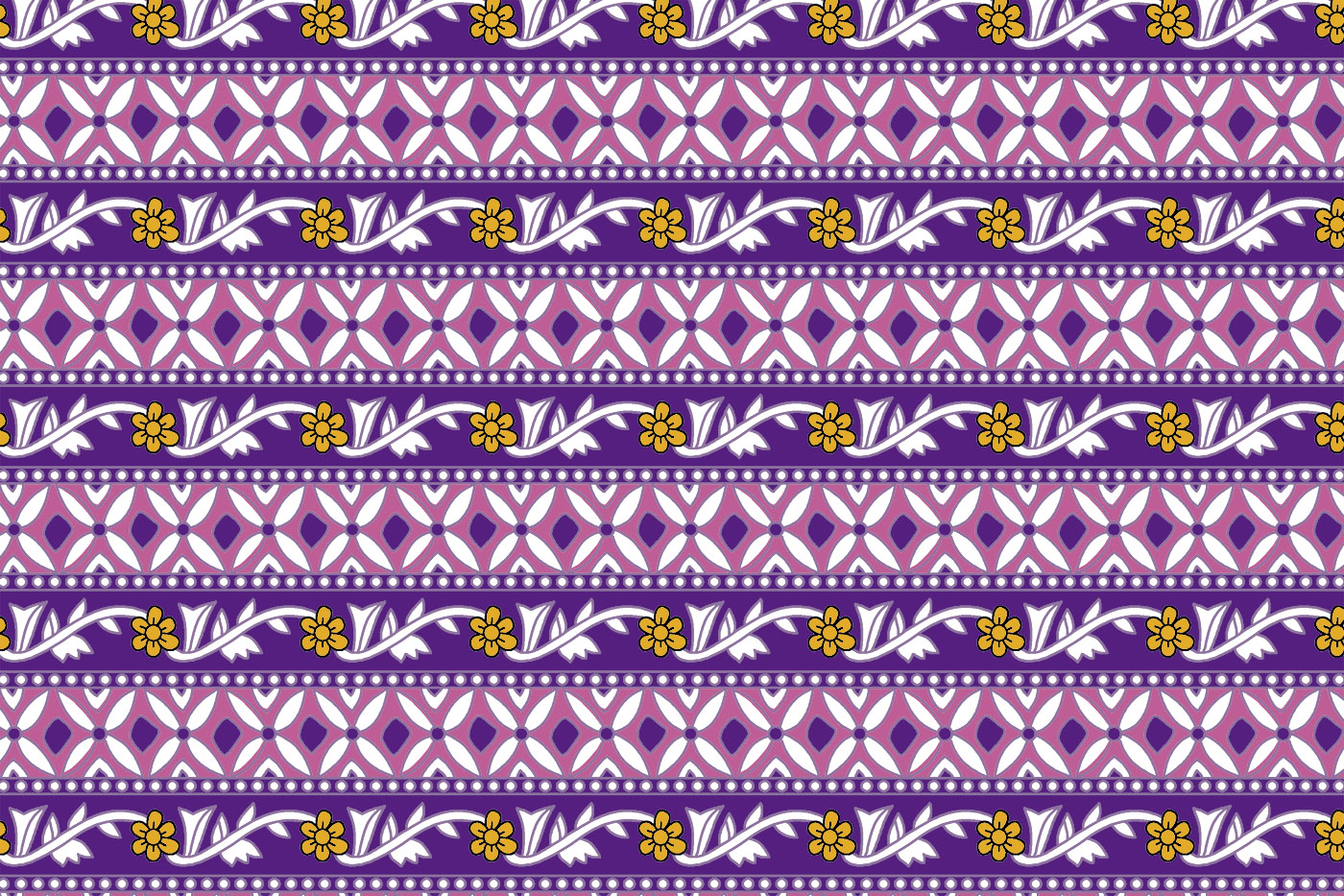 Jaipuri Decorative Border Textile Pattern
