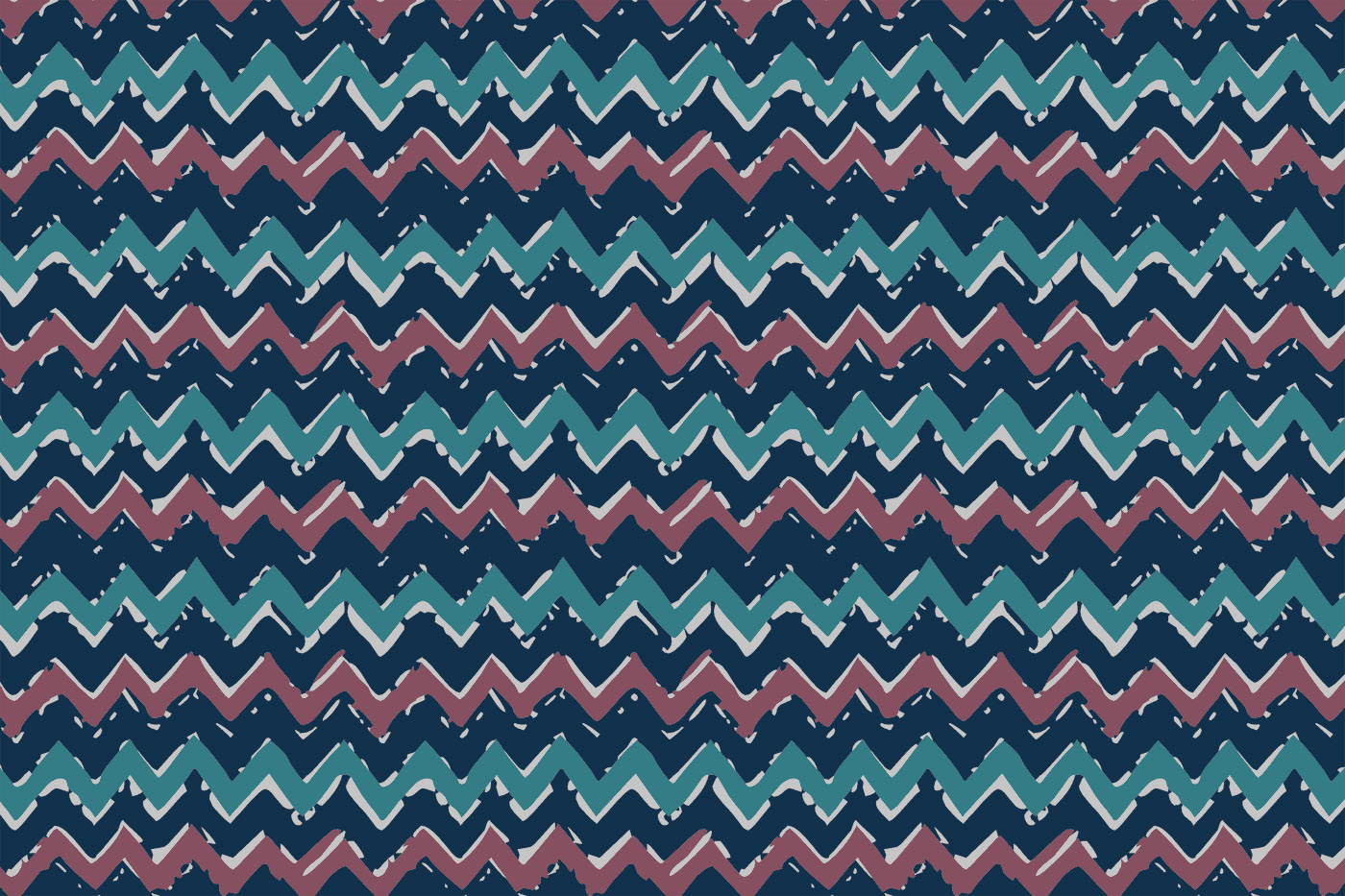 Dabu Zigzag Chevron Seamless Textile Pattern
