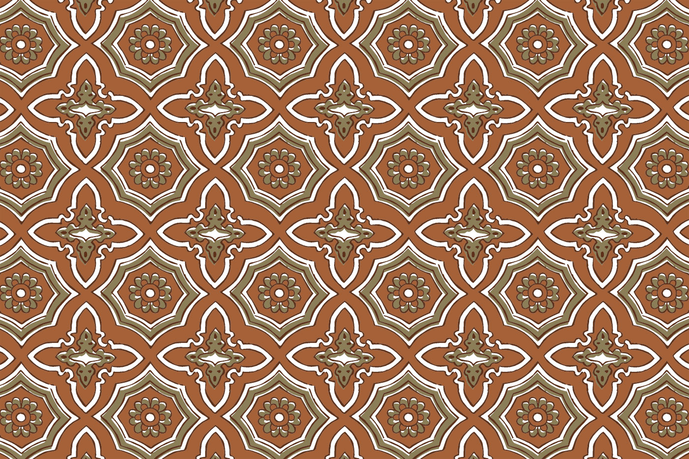 Jaipuri Floral Butti Seamless Textile Pattern