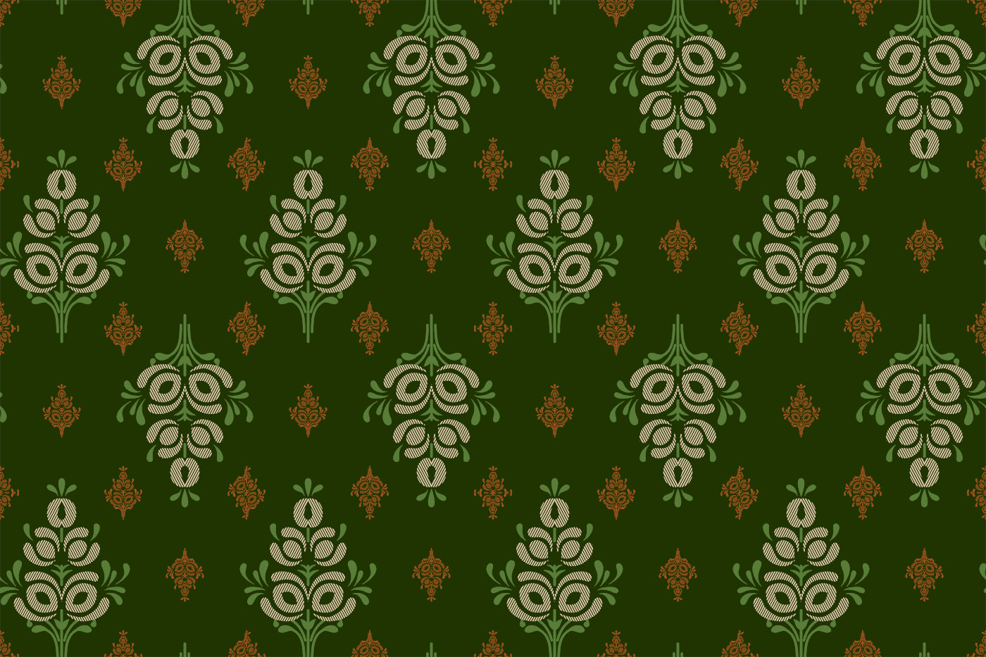 Ethnic Gold Butti Print