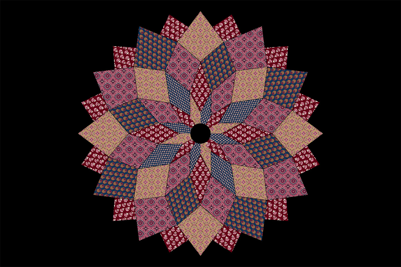 Bagru Mandala Butti Seamless Textile Pattern