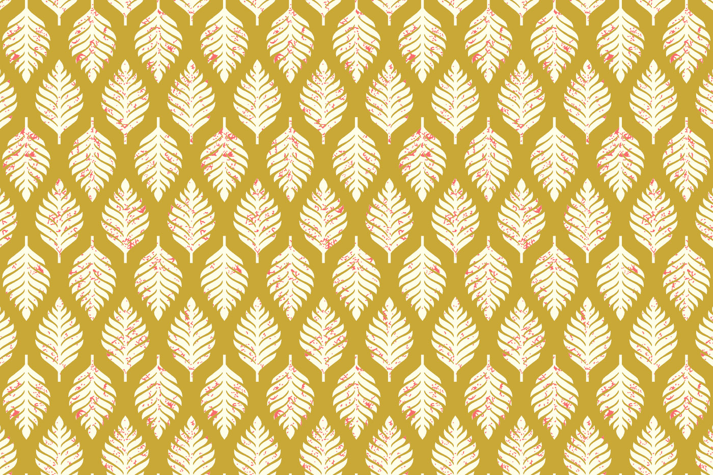 Traditional Indian Leaf Butti Seamless Textile Pattern