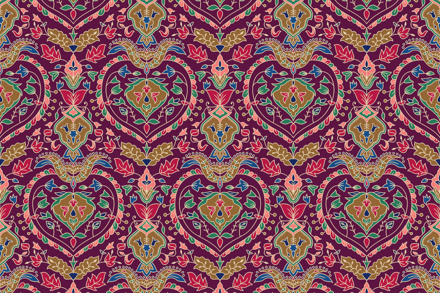 Royal Mughal Floral Design Kit – Border & Jaal Pack