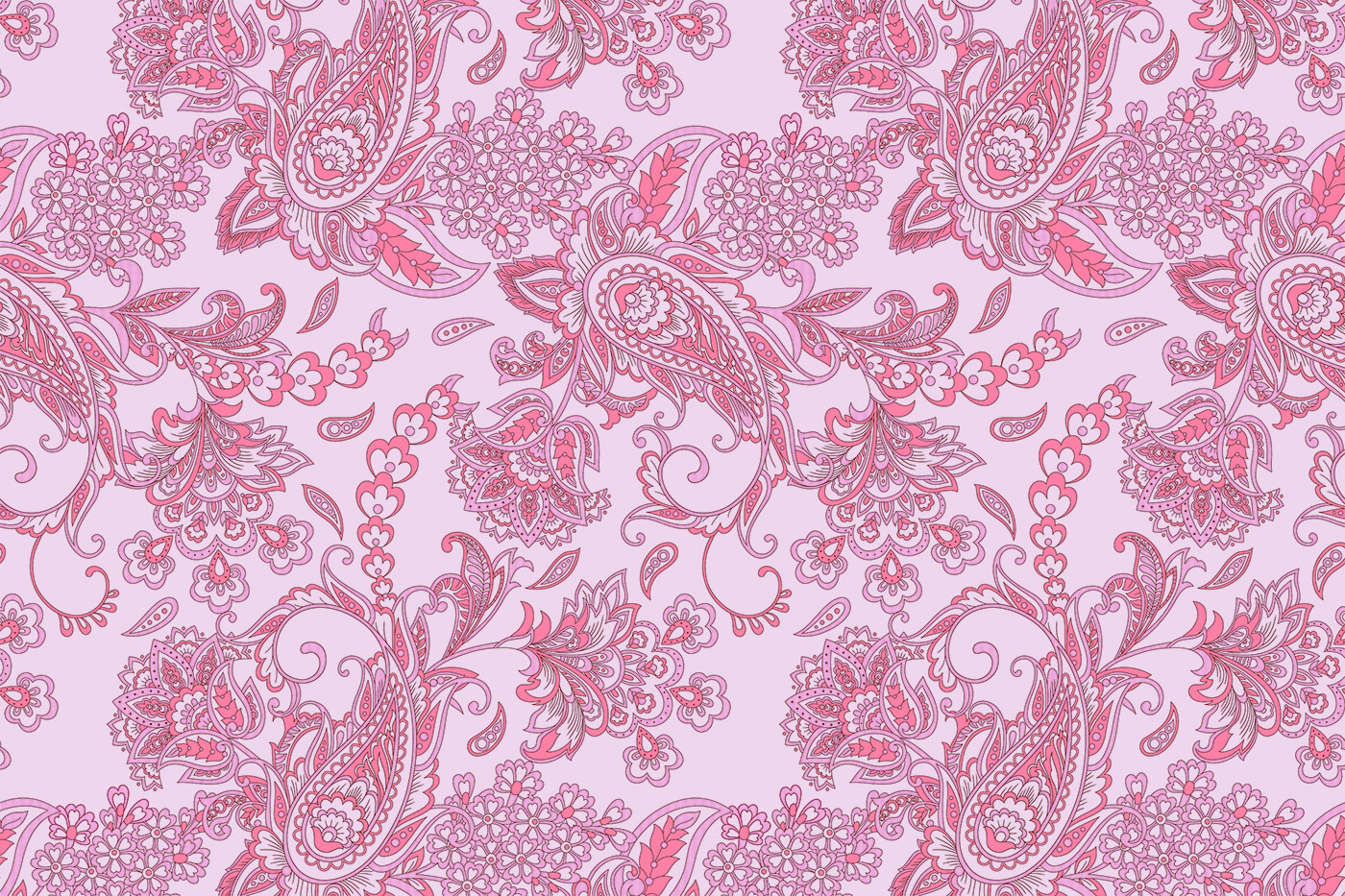 Decorative Paisley Floral Pattern