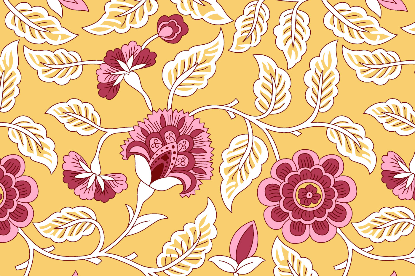 Ethnic Floral Textile Design Kit – Buti , Border & Jaal Pack