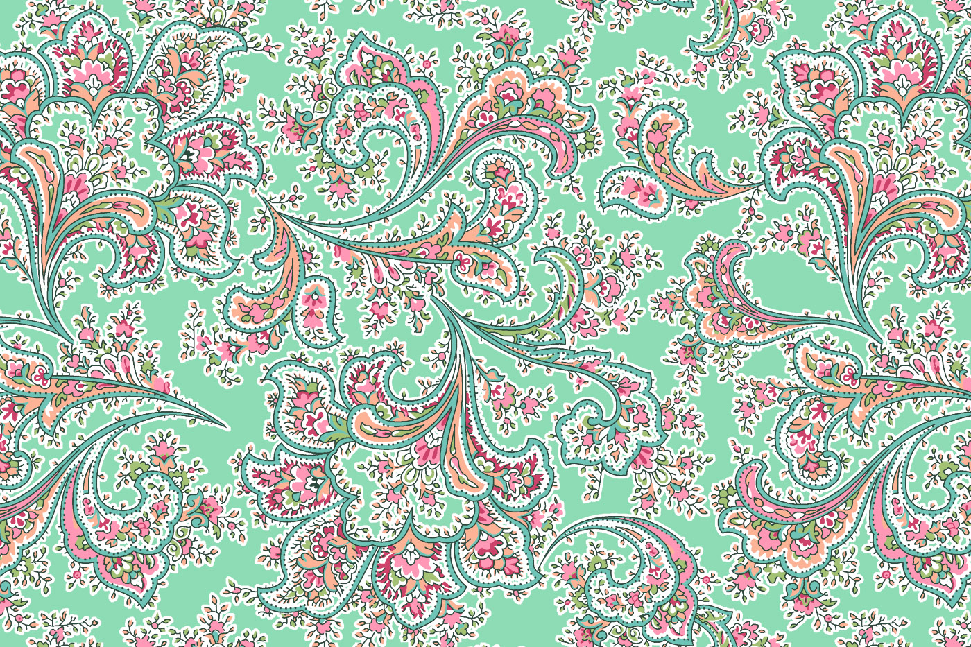 Royal Paisley Floral Textile Design Kit – Buti , Border , Jaal & Dupatta Pack