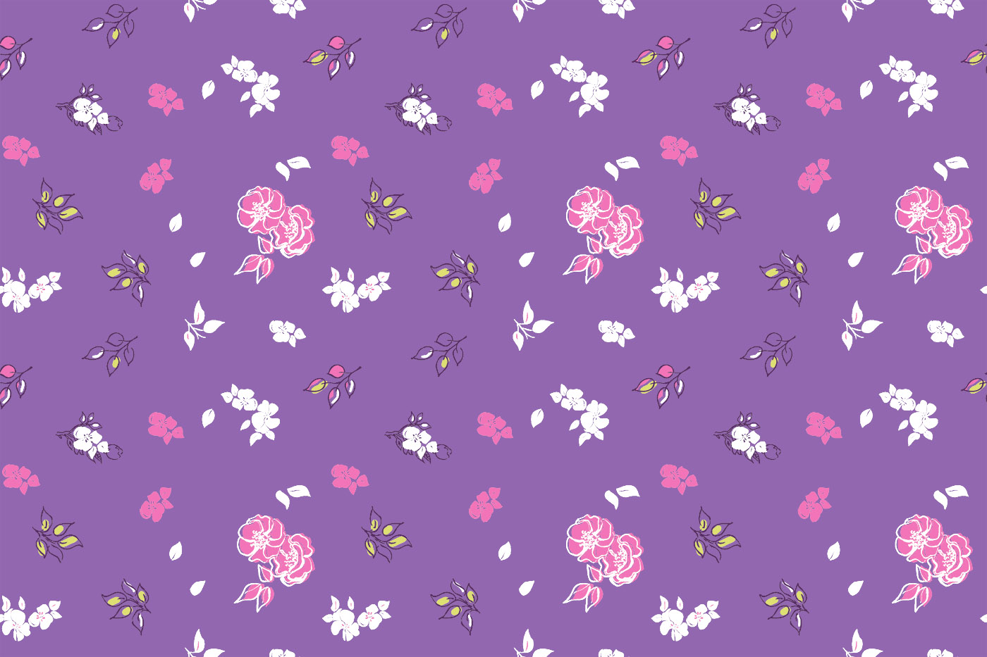 Delicate Floral Butti Textile Pattern