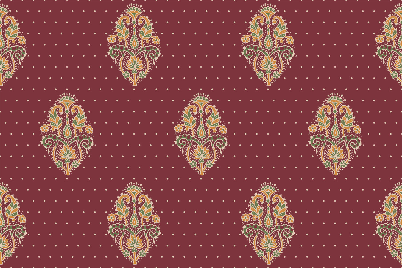 Paisley Butti Ethnic Textile Pattern Kit – Buti & Border Pack