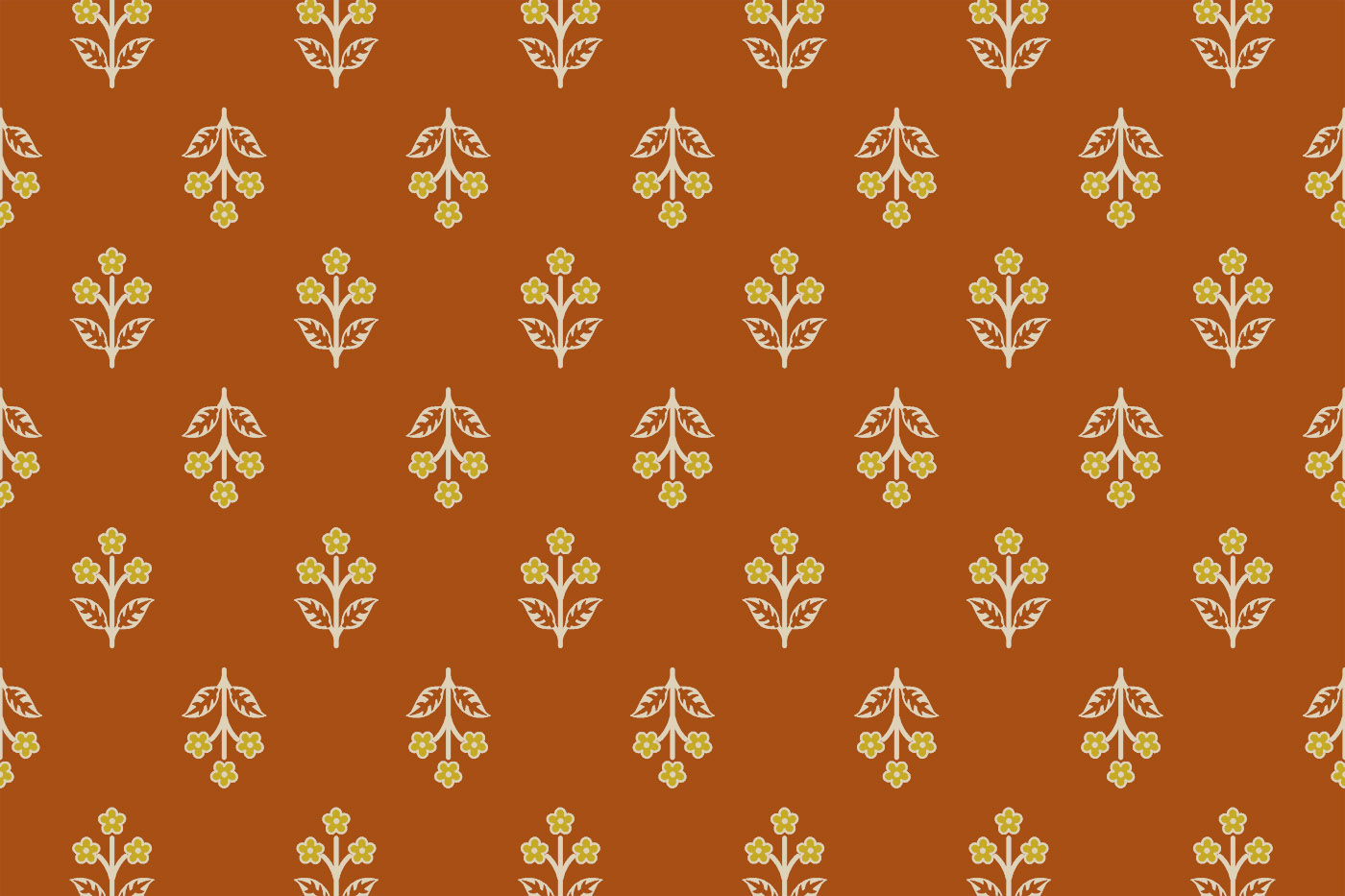 Vintage Floral Vine Textile Pattern Kit – Jaal , Buti & Border Pack