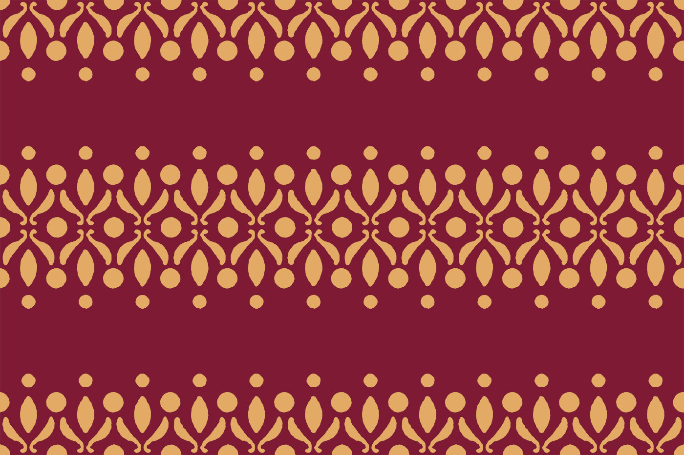 Elegant Floral Outline Textile Pattern Kit – Buti & Border Pack