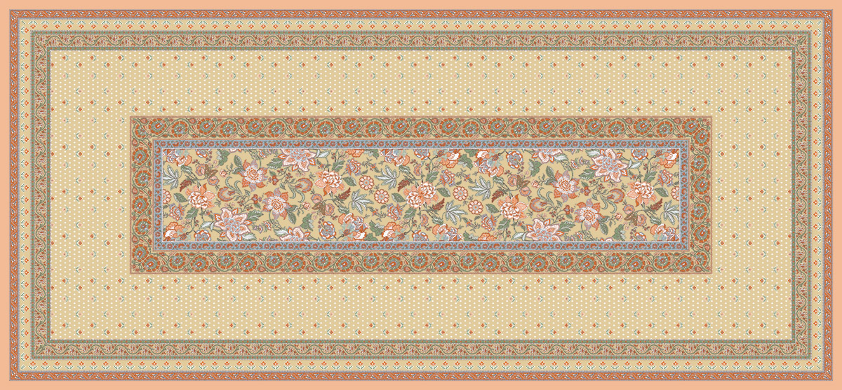 Ethnic Floral Textile Pattern Kit –  Buti , Border & Dupatta Pack