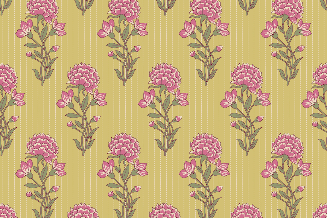 vintage floral buti allover repeat pattern design