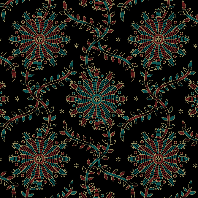 Gold Print jaal print