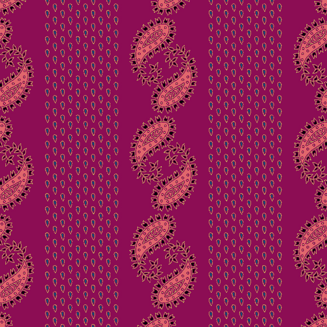 GulBooti paisley Stripes Prints