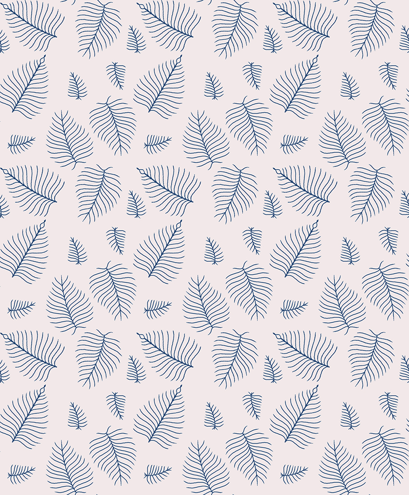 Minimal Fern Leaf Allover Print
